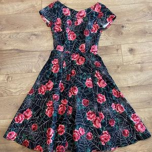 Vixen | Spiderweb and Roses Dress